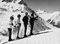 Familie Satzger im Arlberg-Winter 1963
